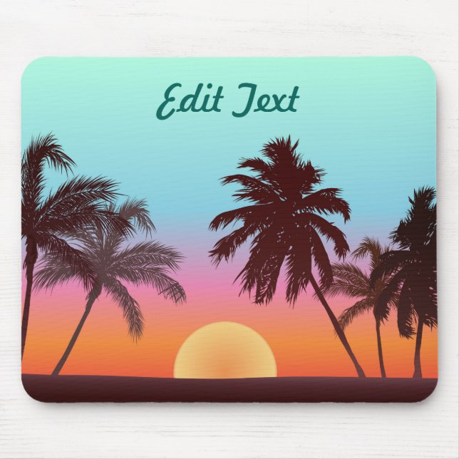 Mousepad Por do sol de Florida (Frente)