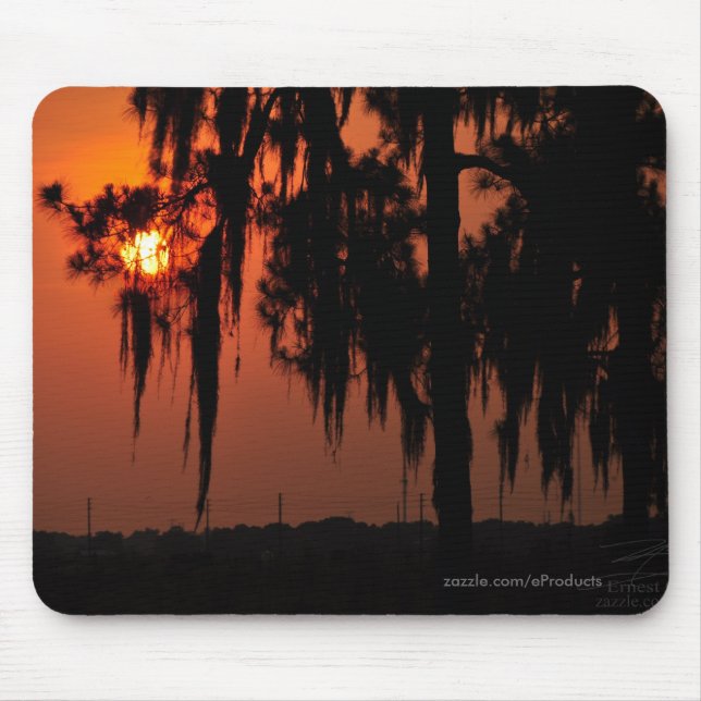 Mousepad Por do sol de Florida (Frente)