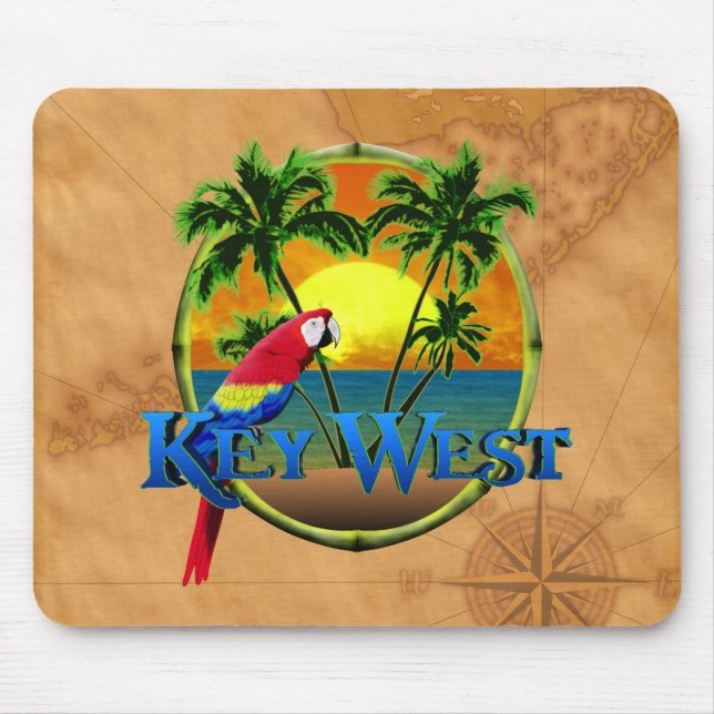 Mousepad Por do sol de Key West (Frente)