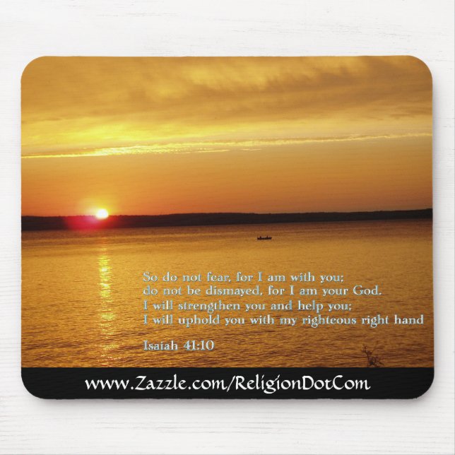 Mousepad Por do sol do 41:10 de Isaiah (Frente)