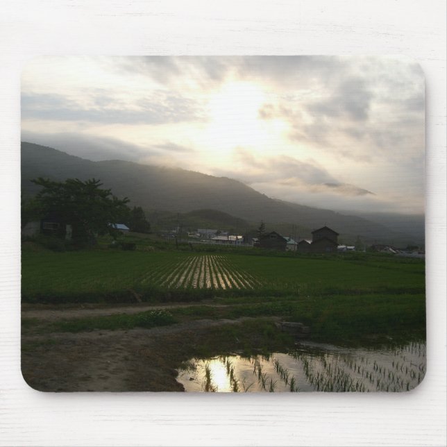 Mousepad Por do sol do Hokkaido (Frente)