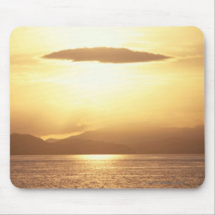 Mousepad Por do sol do oceano