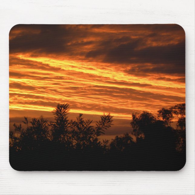 Mousepad Por do sol do verão em Canberra (Frente)