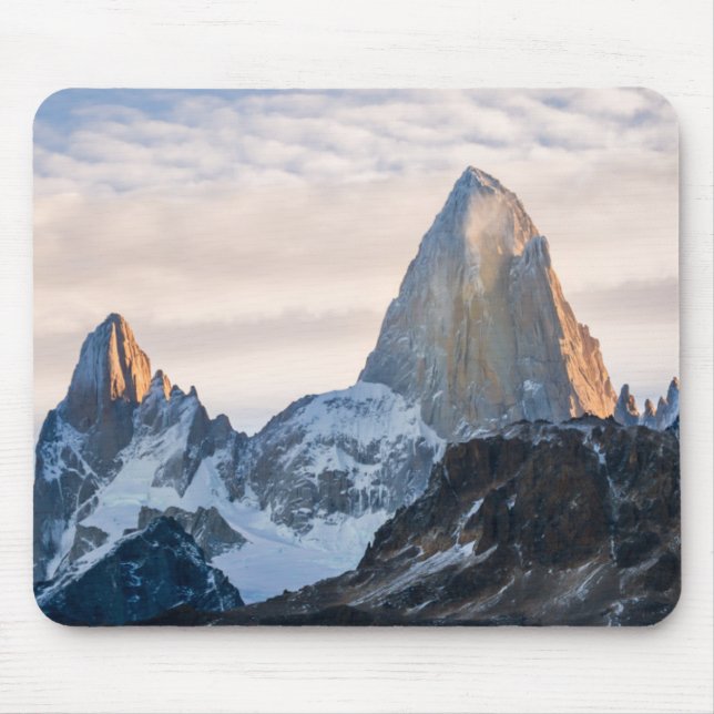 Mousepad Por do sol e nuvens sobre Mt Fitzroy (Frente)