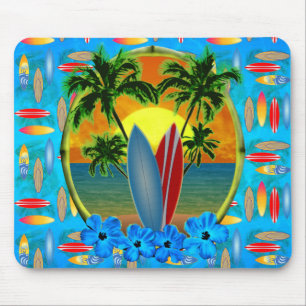 Mousepad Por do sol e prancha