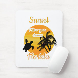 Mousepad Pôr do Sol Fofo na Flórida  