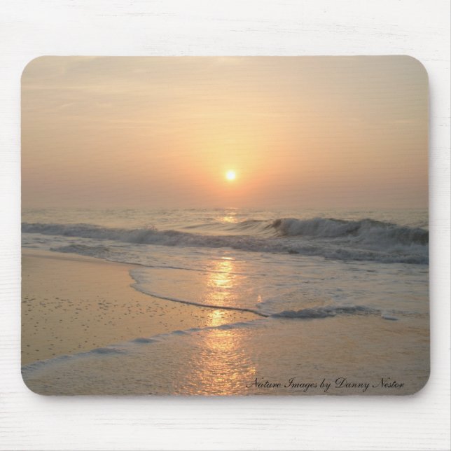 Mousepad Por do sol na praia (Frente)