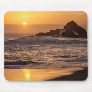 Mousepad Pôr do sol na praia de Pfeiffer