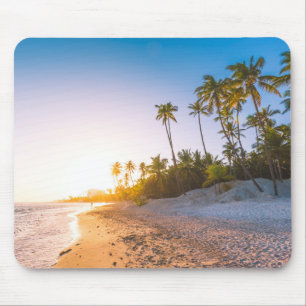 Mousepad Por do sol na República Dominicana tropical da