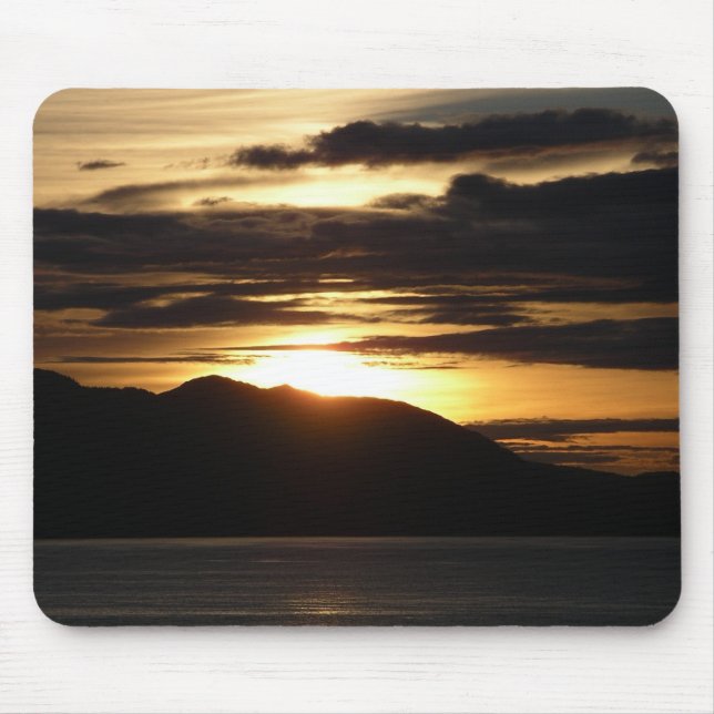 Mousepad Pôr do sol no Alasca III Fotografia linda do Alasc (Frente)
