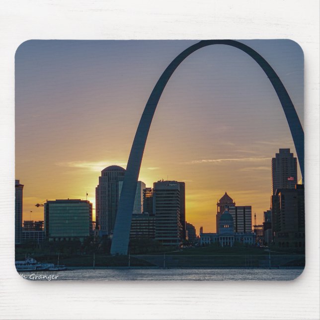 Mousepad Por do sol no arco (Frente)