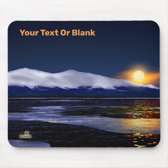 Mousepad Pôr Do Sol No Gelo (Frente)