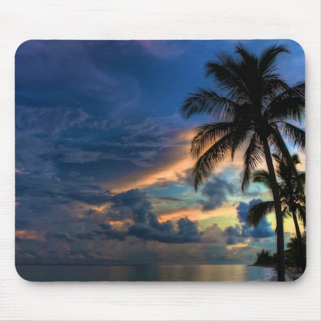 Mousepad Por do sol no paraíso (Frente)