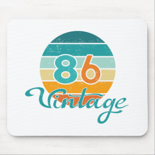 Mousepad Pôr do Sol Retro 86 Vintage Destruído