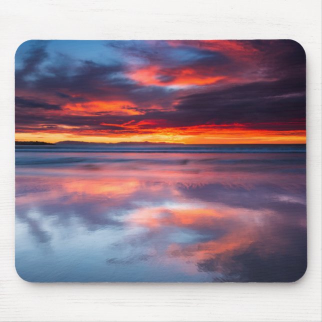Mousepad Pôr do sol sobre as Ilhas do Canal, CA (Frente)