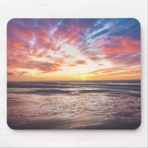 Mousepad Pôr do sol sobre praia e mar