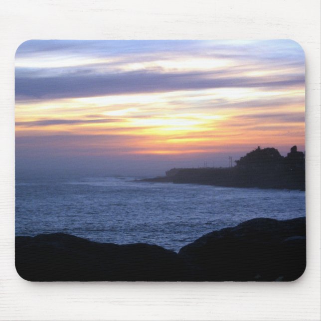 Mousepad Por do sol sobre Santa Cruz (Frente)