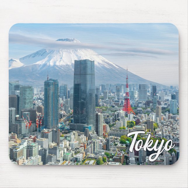 Mousepad Pôr do sol sobre Tóquio, Japão (Frente)