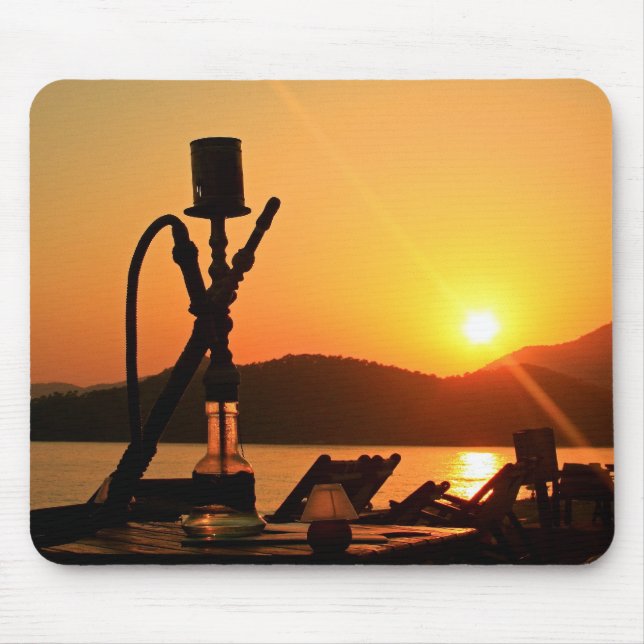 Mousepad Por do sol Turquia do cachimbo de água (Frente)