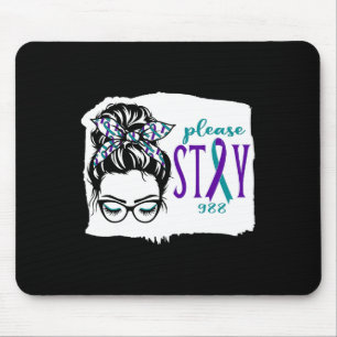 Mousepad Por Favor, Mantenha-Se Consciente Do Suicídio 988