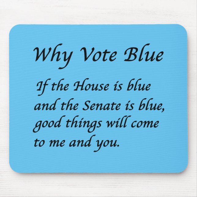 Mousepad Por que votar azul em 2026 (Frente)