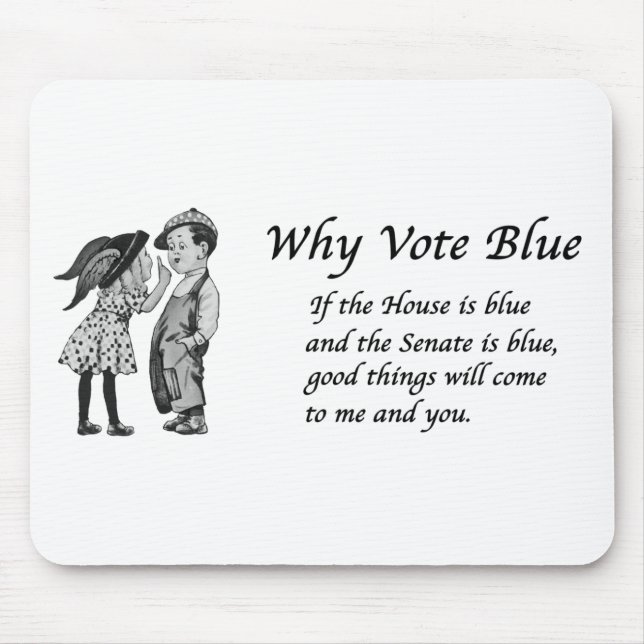 Mousepad Por que votar azul em 2026 (Frente)