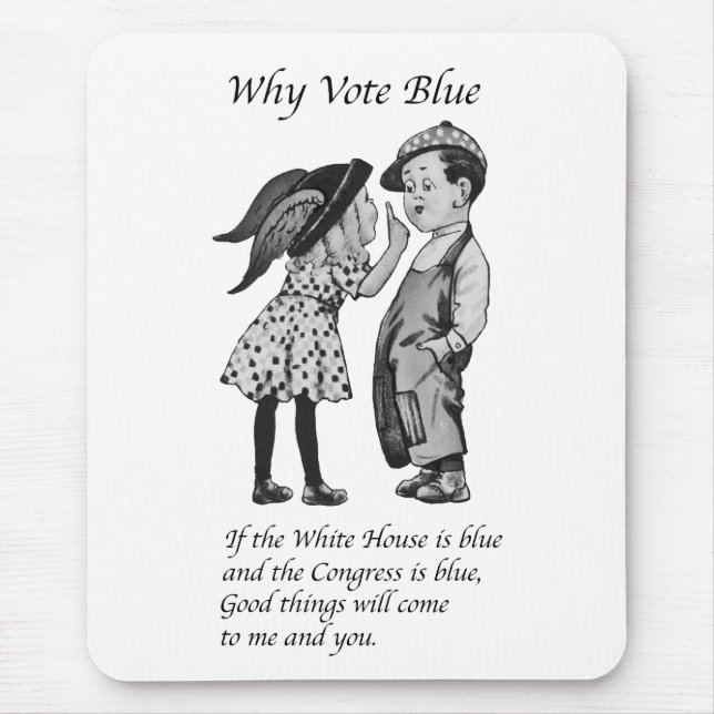 Mousepad Por que votar totalmente azul em 2028 (Frente)