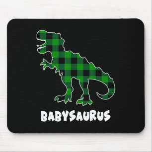 Mousepad Por Saurus T-rex Dinossauros Xadrez Dia de São Pat