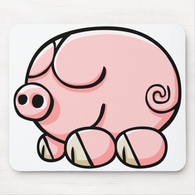 Mousepad Porco dos desenhos animados (Frente)