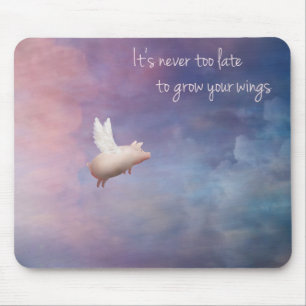 Mousepad Porco inspirado do mousepad-vôo