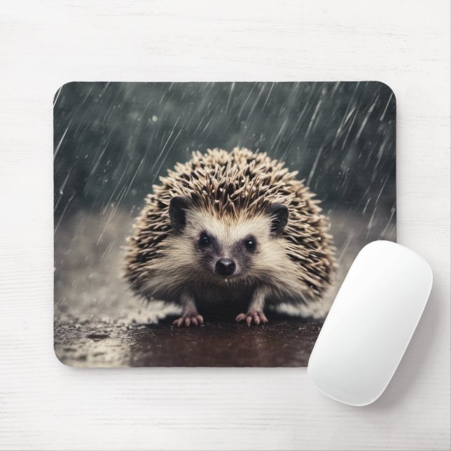 Mousepad Porco Na Chuva (Com mouse)
