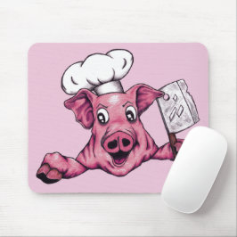 Mousepad Porco O Chef Porco Cartunista Maníaco Homicida Art