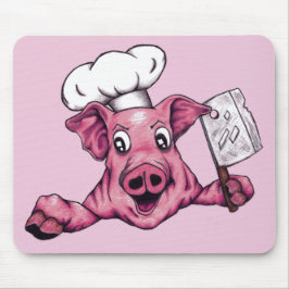 Mousepad Porco O Chef Porco Cartunista Maníaco Homicida Art