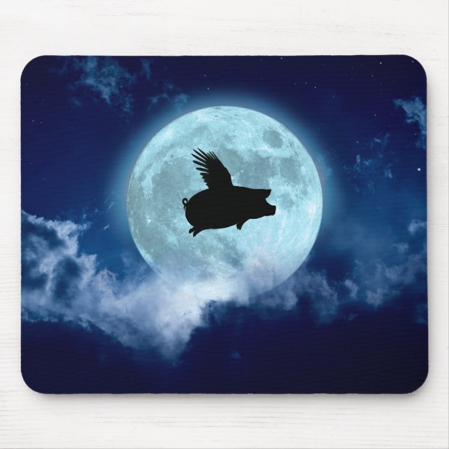 Mousepad Porco voador noturno (Frente)