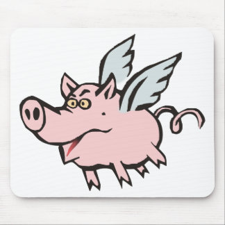 Mousepad porco voador porca flying pig hog