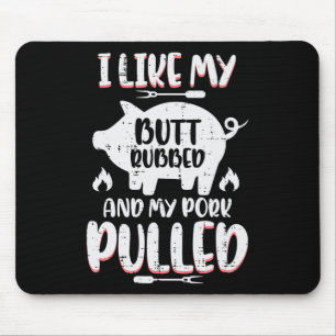 Mousepad Pork churrasco Esfregado Engraçado Engraçado Engra