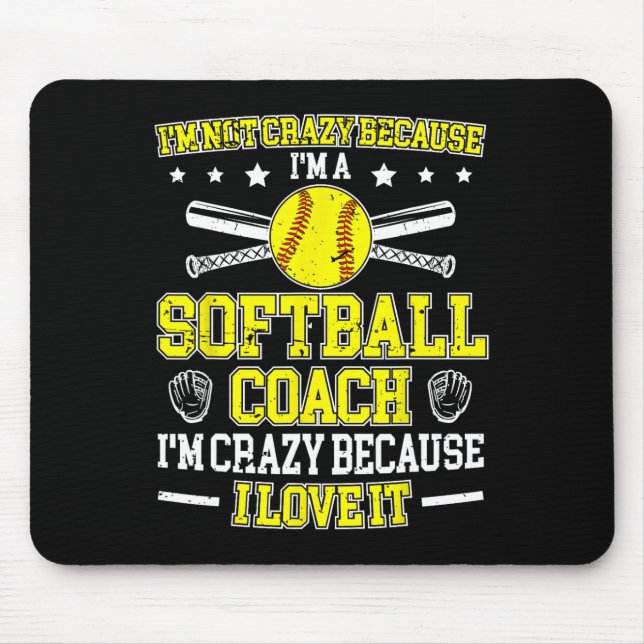 Mousepad Porque eu sou um treinador Softll Softll Coaching (Frente)