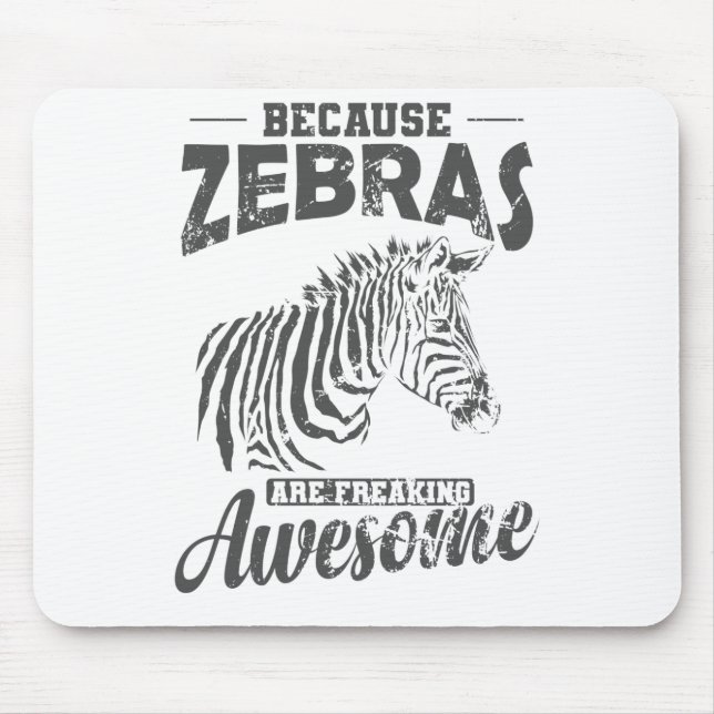 Mousepad Porque Zebras são Afrika Incrível (Frente)