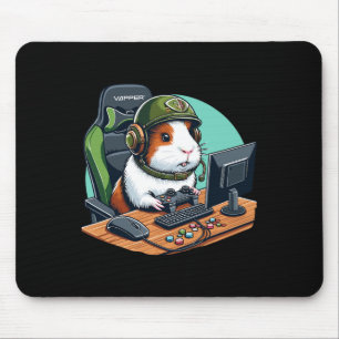 Mousepad Porquinho-da-índia Jogador de Video Game Vida Selv