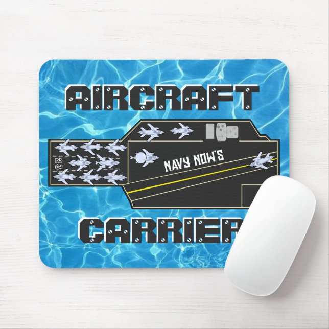 Mousepad Porta-Aviões de Assalto Personalizado da Marinha (Com mouse)
