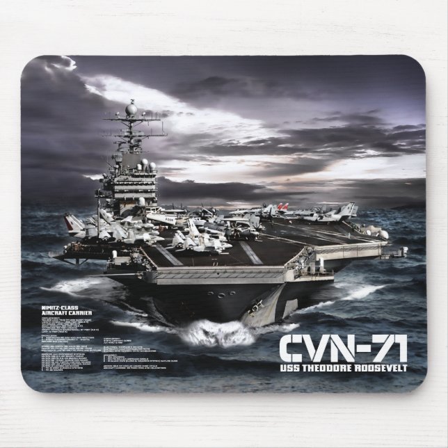 Mousepad Porta-aviões Theodore Roosevelt (Frente)
