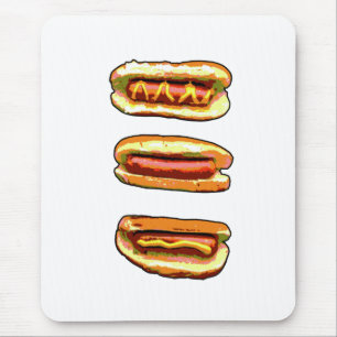 Mousepad Porta-bocas de cachorro quente