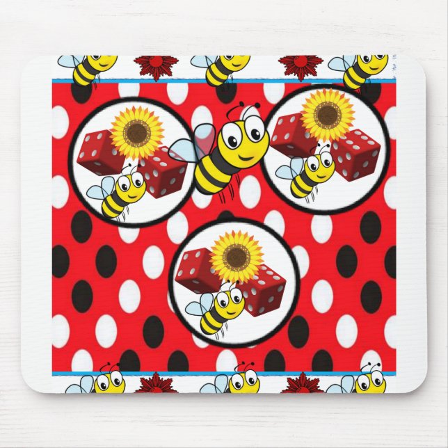 Mousepad Porta copos de Bumblebee Dice (Frente)