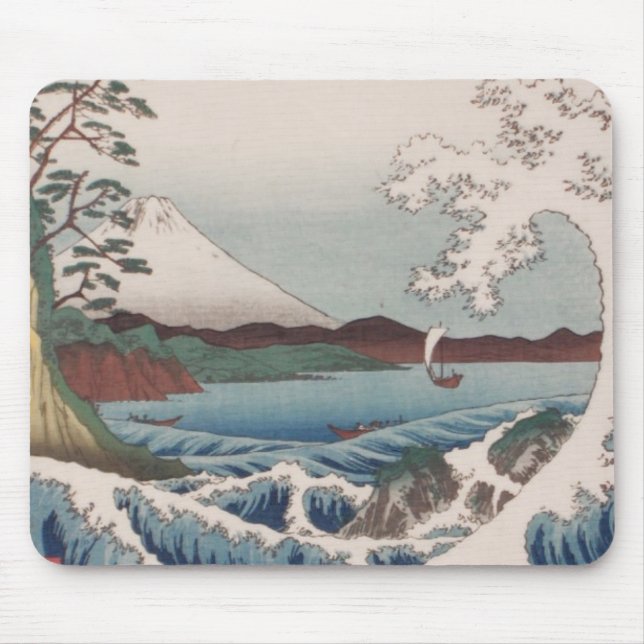 Mousepad Porta copos Ichiryusai Hiroshige (Frente)