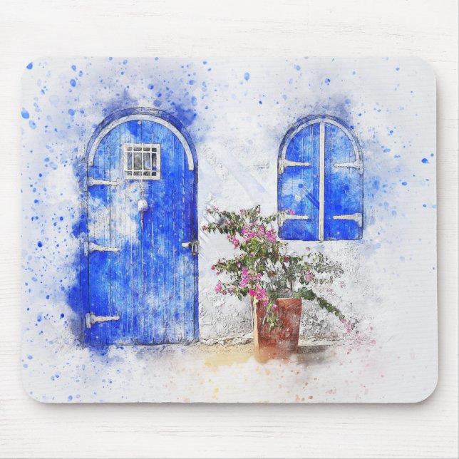Mousepad Porta de Aquarela (Frente)
