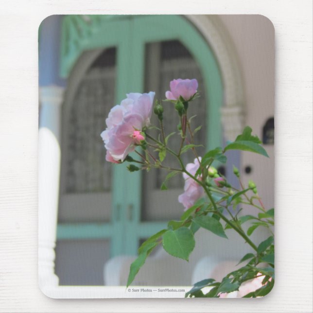 Mousepad Porta Verde e Rosa - Vinha de Martha (Frente)