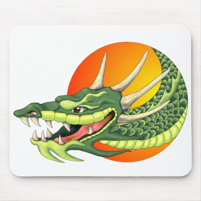 Mousepad porta-voz da cabeça do dragão (Frente)
