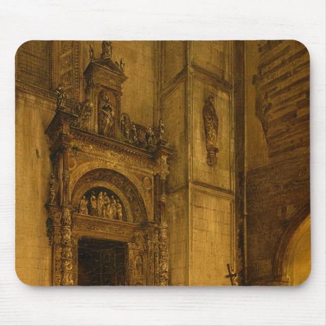 Mousepad Portal lateral da catedral de Como, 1850 (Frente)