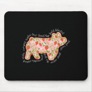 Mousepad Porte De Morango Mostra Pecuária Mamãe Cachorro B