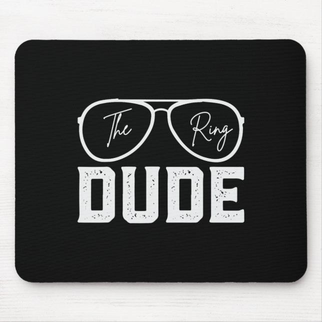 Mousepad Porteador de Aliança Festa de Casamento Segurança  (Frente)